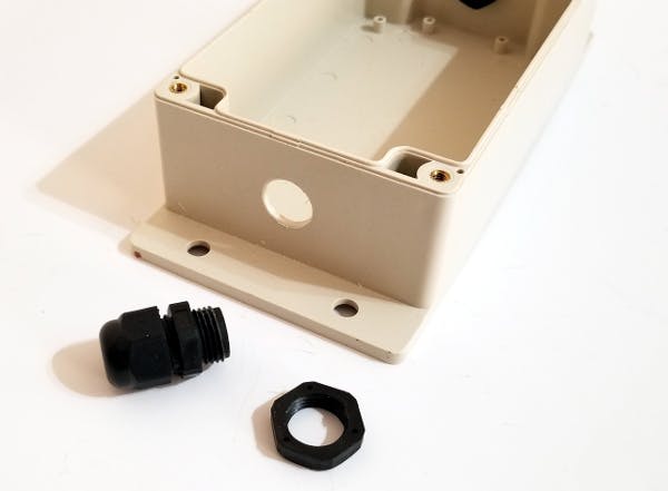 Drill a hole in your enclosure