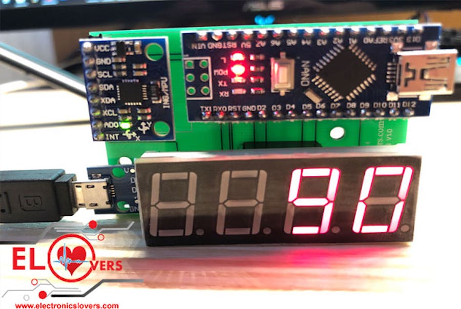 Digital Spirit Level DIY Project Module by Electronicslovers
