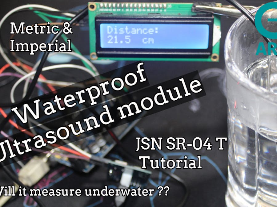 Measure Distance Using JSN SR-04T + LCD