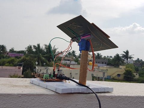 NodeMCU-Based IoT Project: Rotating Solar Panel