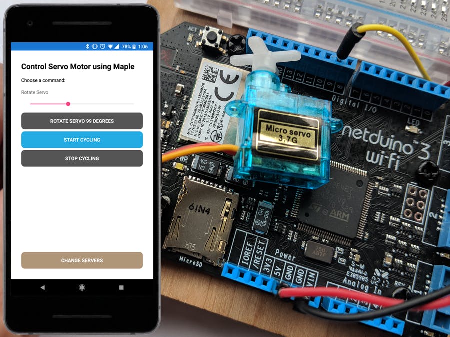 Remote Control a Servo Using Netduino and Xamarin!