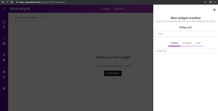 Create Widget Page