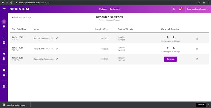 Download Recording File