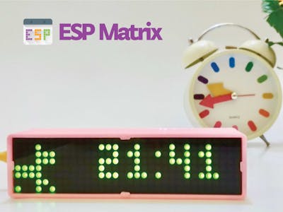 ESP Matrix - IoT Smart Clock Dot Matrix Use ESP8266