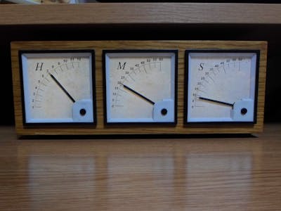 Arduino Analog Panel Meter Clock
