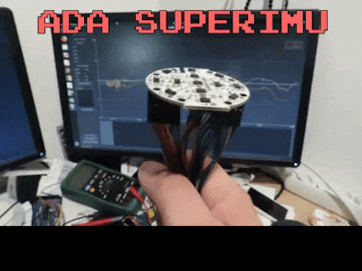 SuperIMU Circle - an AdaIMU - 13x 6DoF IMU BMI088 Sensor