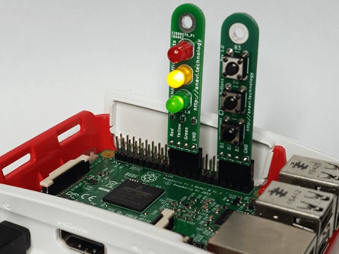 Anavi Buttons and Traffic light