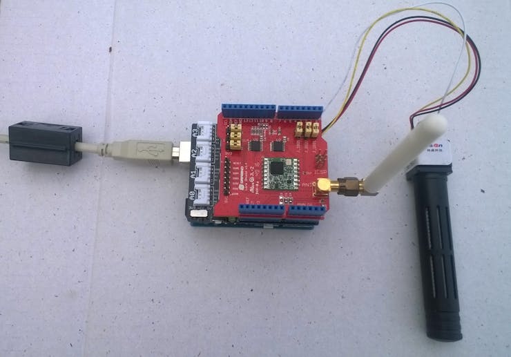 Proof of concept LoRa connected CO2 sensor