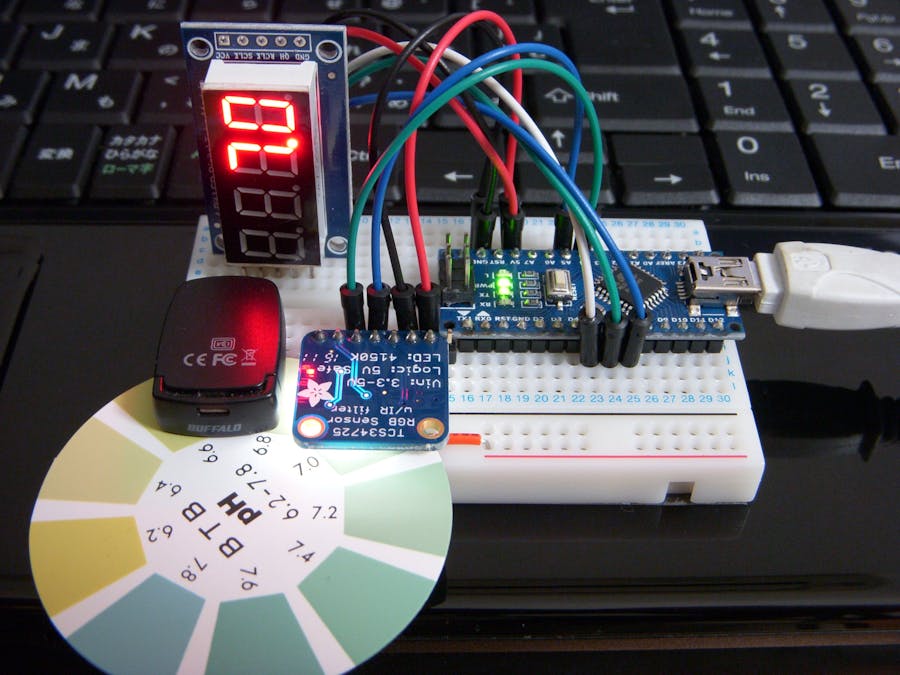 Color Sensor Type pH Meter