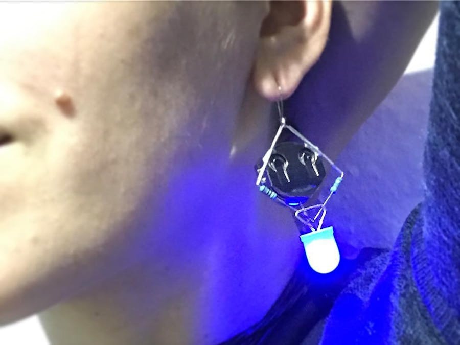 Freeform Soldered Earring