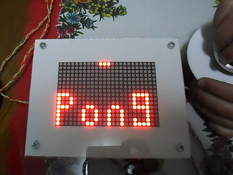 Arduino Pong Game on 24x16 Matrix with MAX7219