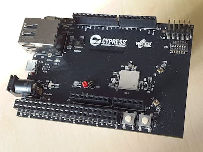 Cypress WICED CYW943907AEVAL1F Connected to MQTT Cayenne