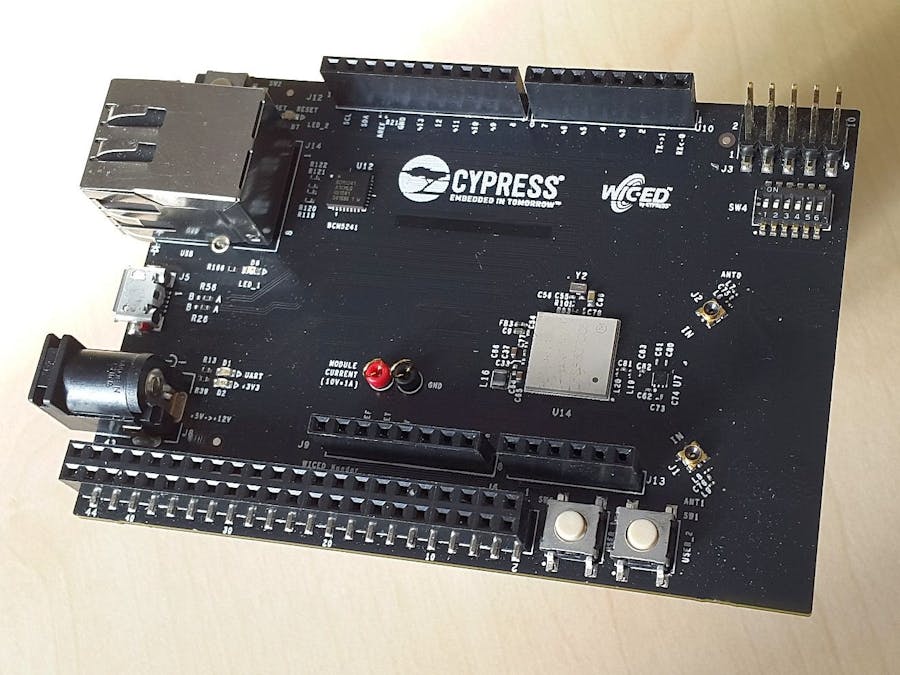 Cypress WICED CYW943907AEVAL1F Connected to MQTT Cayenne