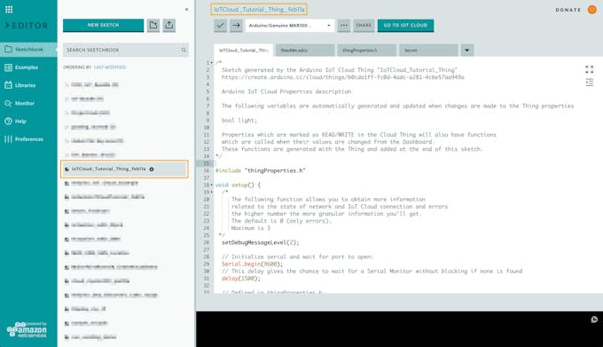 Iot Cloud Getting Started Arduino Project Hub