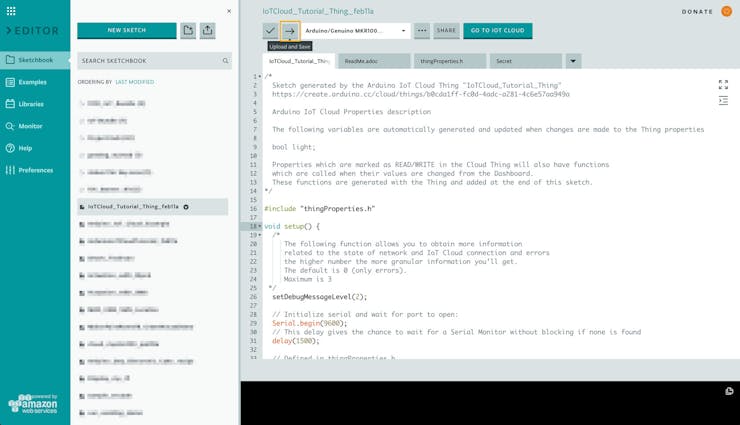 Upload our customized code