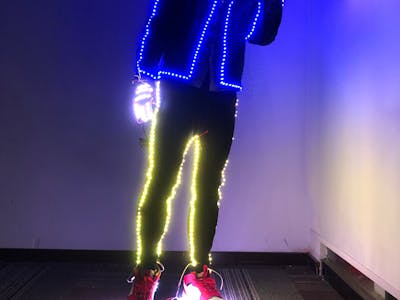 Light Up Suit Using WS2812B LEDs