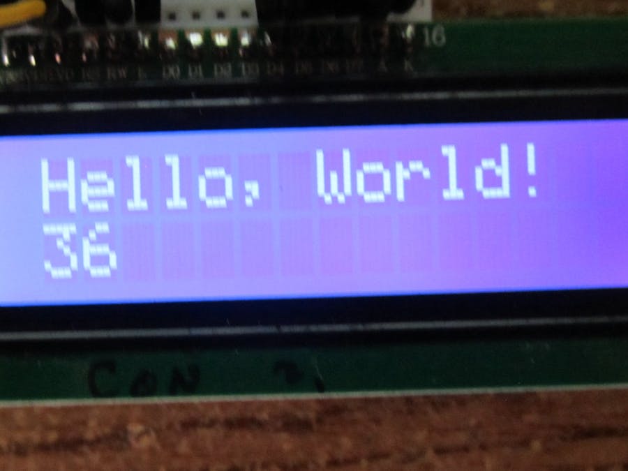 16 x 2 LCD with the "Blue Pill"
