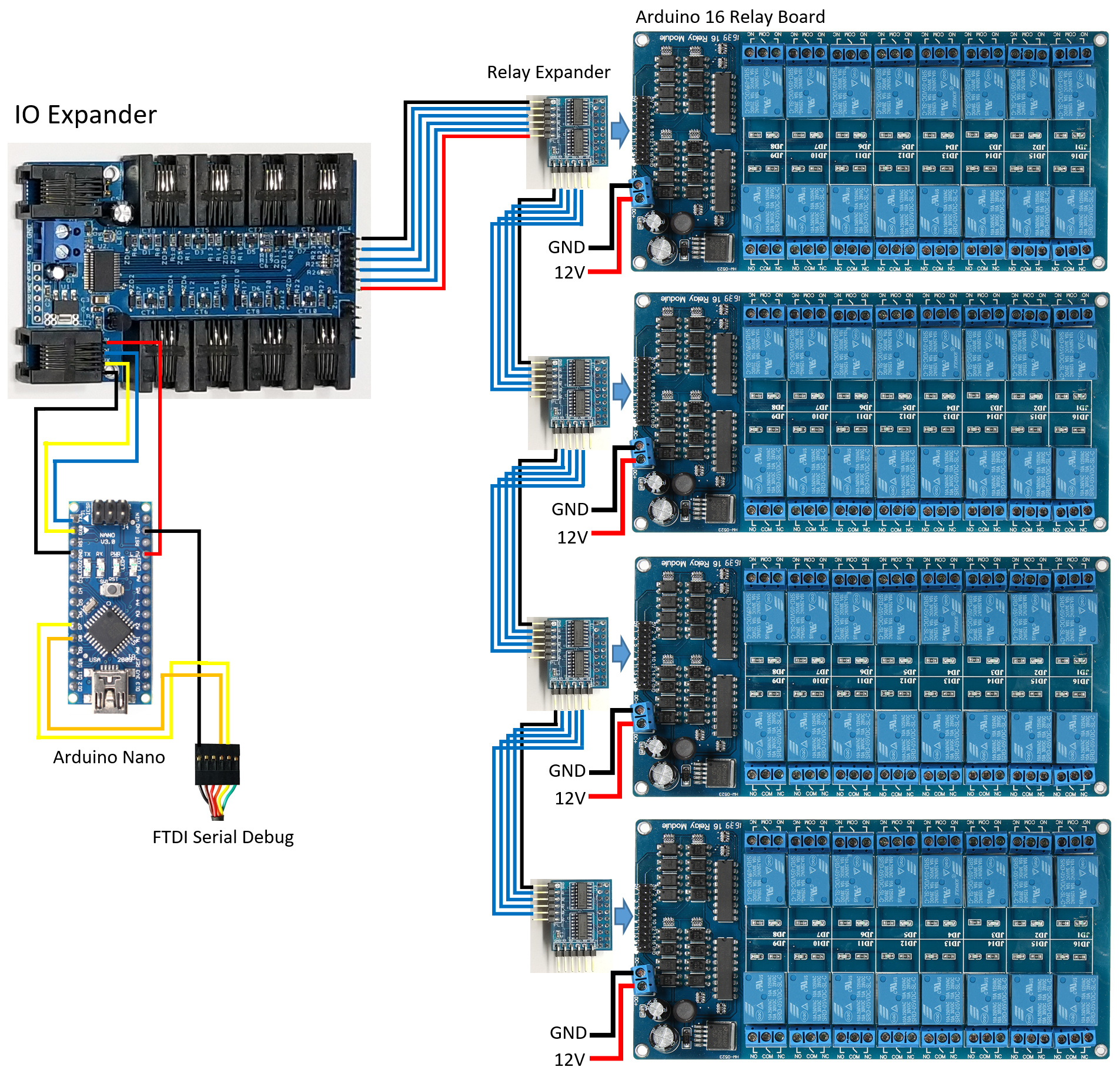 Arduino Relay Switch Home Automation How To Control 16 Channel Relay