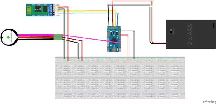 simple arduino based heart rate monitor