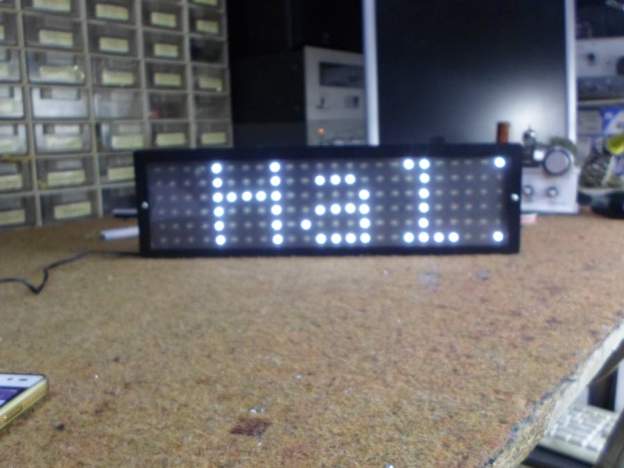 DIY 24x6 (144 Big LEDs) Matrix with Scrolling Text