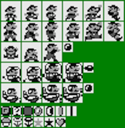 Super Mario Land Sprites