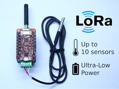 Low-Power LoRa Node with 1-Wire Temperature Sensors - Hackster.io