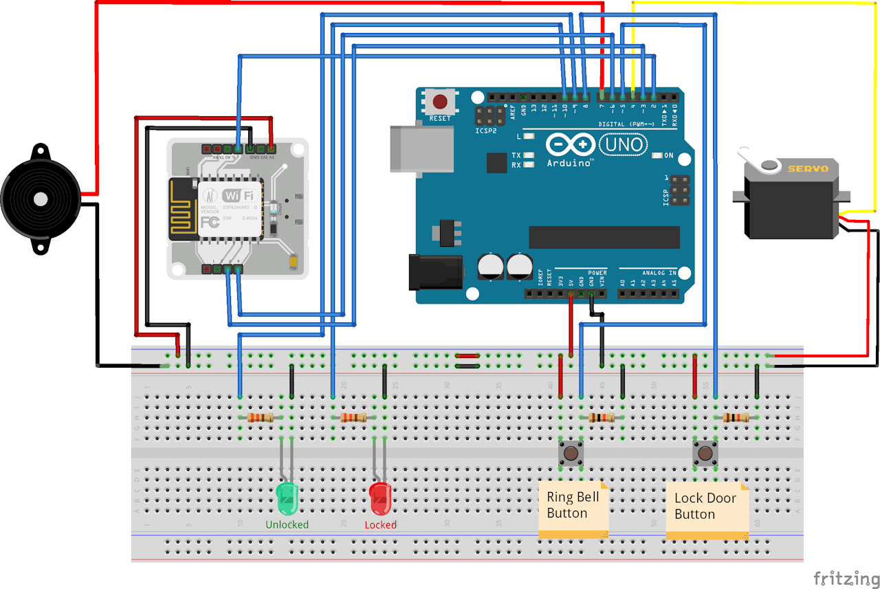 Smart Door With Face Unlock Arduino Project Hub
