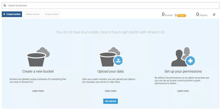 Creating a AWS S3 Bucket