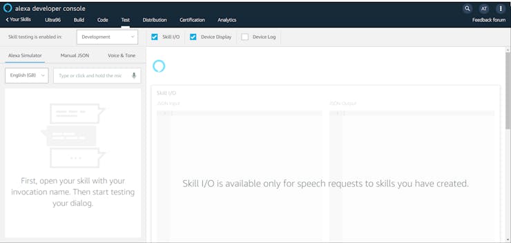Alexa Skill Test