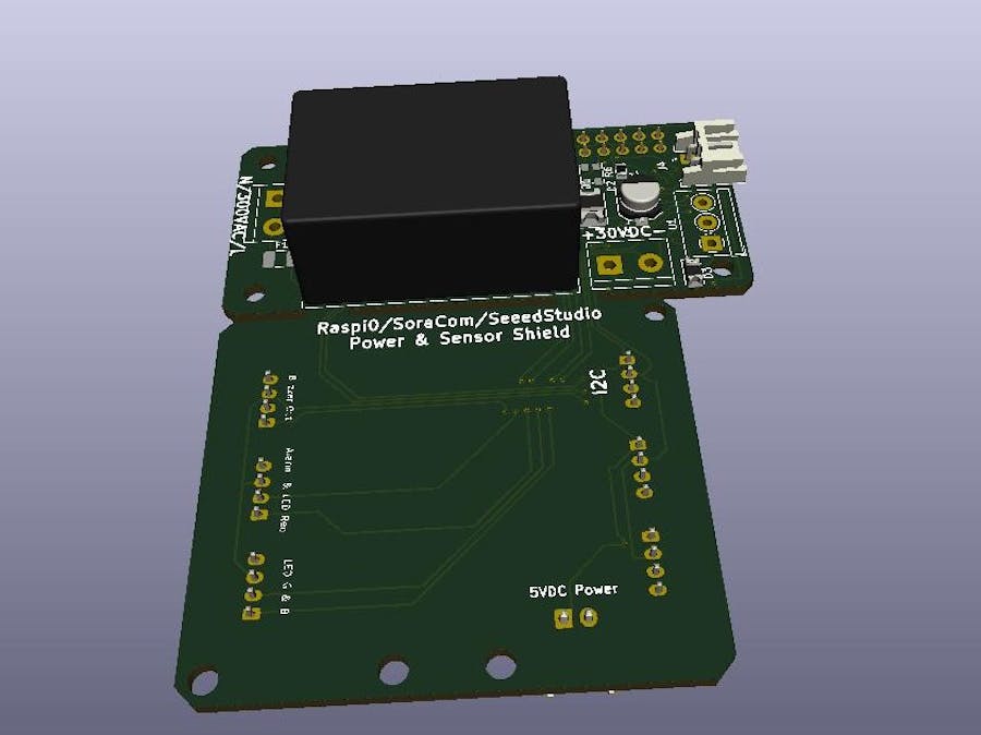 SoraCom,Raspi 0 ,Seeed Studio, Sensor Power Array