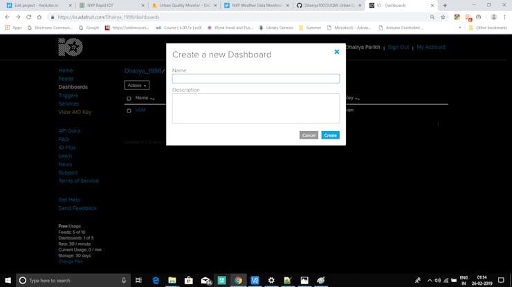 New Dashboard Creation