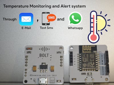 Temperature Monitoring & Alert System Using Bolt IoT
