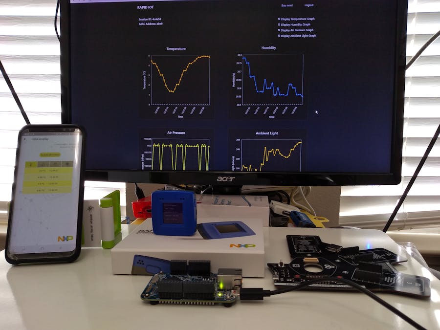 Smart Sensing on the NXP Rapid IoT Kit (ARM NN at the Edge)