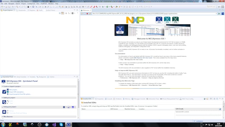 my local MCUXpresso IDE