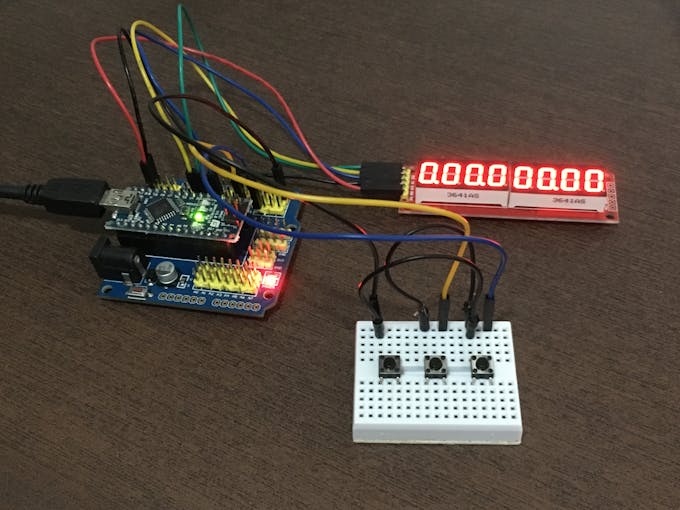 Stopwatch with Arduino Nano