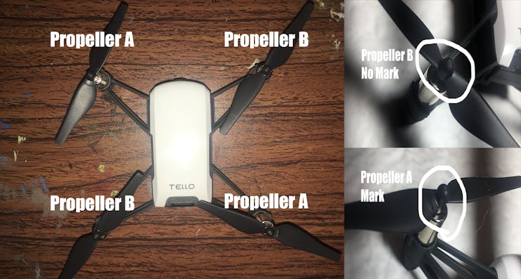 Correct Drone Propeller.