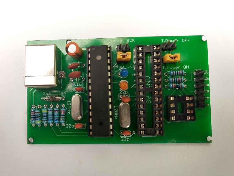 USBasp AVR Programmer with 28-Pin Socket