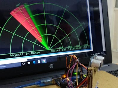 radar arduino make object hackster project observer measures distance device target purposes