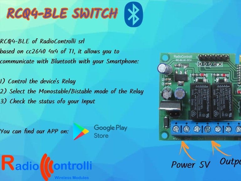 RCQ4-BLE Switch | Bluetooth Communication