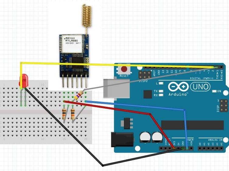 Project 015: Arduino Reyax RYLR896 LoRa Module Project