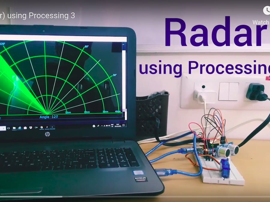Radar (SONAR) Using Processing 3