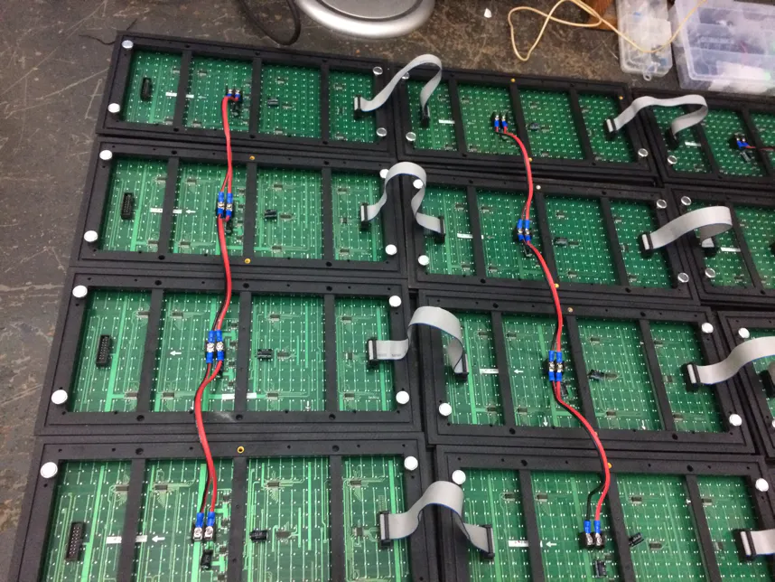P10 LED Panel Matrix Configured 