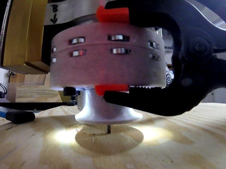 Magnetic CNC Router Dust Shoe [3D Printed]