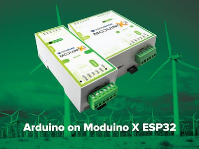 Arduino on Moduino X ESP32