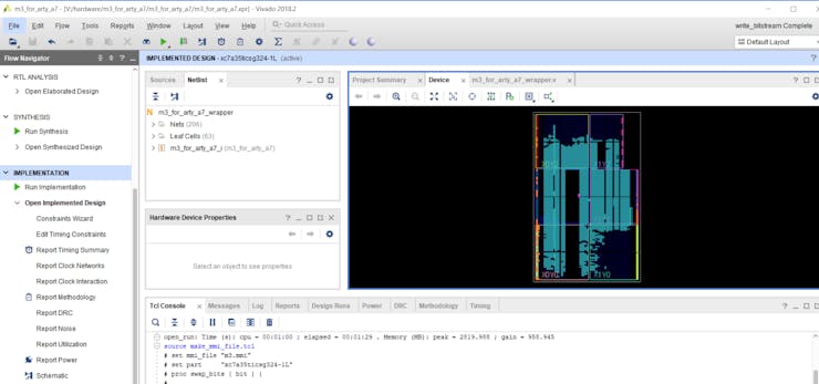 Updating the MMI File with the implemented design open