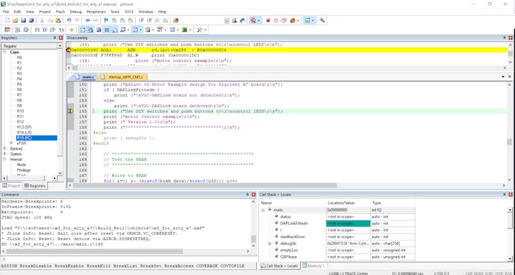 Hitting a Breakpoint