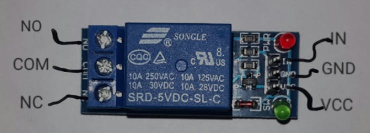 Relay module pinout