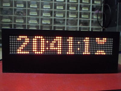 ESP8266 Animated Clock on 8x8 LED Matrices