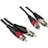Audio / Video Cable Assembly, 2 RCA Plugs to 2 RCA Plugs