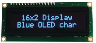 OLED Display, Blue on Black